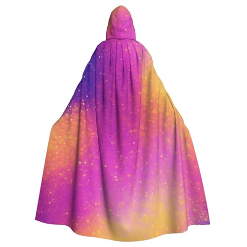LHFIOHIRG Umhang mit Kapuze für Erwachsene, buntes Sternenlicht, Halloween-Kostüm, Robe für Männer und Frauen, Cosplay-Party LHFIOHIRG Umhang mit Kapuze für Erwachsene, buntes Sternenlicht, Halloween-Kostüm, Robe für Männer und Frauen, Cosplay-Party von LHFIOHIRG