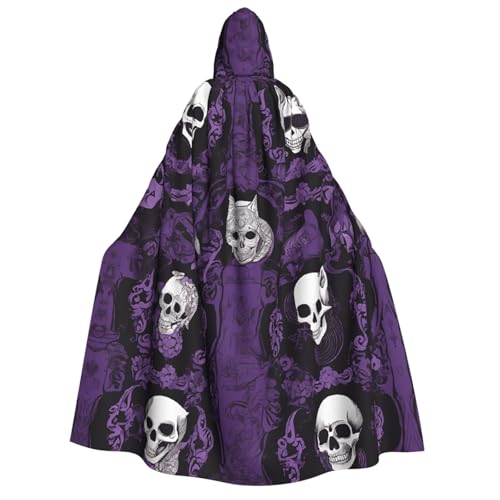 LHFIOHIRG Umhang mit Kapuze in voller Länge, für Erwachsene, Herren, Damen, Halloween, Cosplay, Kostüm, Robe mit Kapuze, Violett / Schwarz LHFIOHIRG Umhang mit Kapuze in voller Länge, für Erwachsene, Herren, Damen, Halloween, Cosplay, Kostüm, Robe mit Kapuze, Violett / Schwarz von LHFIOHIRG