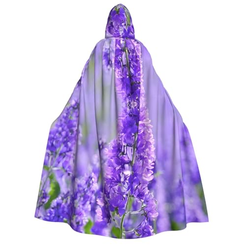 LHFIOHIRG Umhang mit Kapuze in voller Länge, für Erwachsene, Herren, Damen, Halloween, Cosplay, Kostüm, Robe mit Kapuze, Violett von LHFIOHIRG