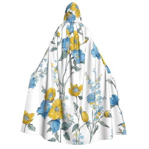 LHFIOHIRG Umhang mit Kapuze in voller Länge, mit Kapuze, für Erwachsene, Herren, Damen, Halloween, Cosplay, Kostüm, Robe mit Kapuze von LHFIOHIRG