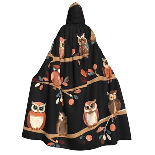 LHFIOHIRG Umhang mit Kapuze in voller Länge, mit Kapuze, für Erwachsene, Herren, Damen, Halloween, Cosplay, Kostüm, Robe mit Kapuze von LHFIOHIRG