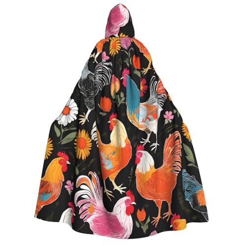 LHFIOHIRG Umhang mit Kapuze in voller Länge für Erwachsene, Herren, Damen, Halloween, Cosplay, Kostüm, Robe mit Kapuze von LHFIOHIRG
