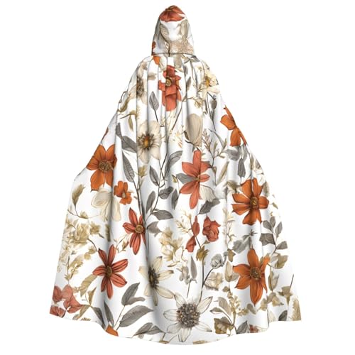 LHFIOHIRG Umhang mit Kapuze in voller Länge für Erwachsene, Herren, Damen, Halloween, Cosplay, Kostüm, Robe mit Kapuze von LHFIOHIRG