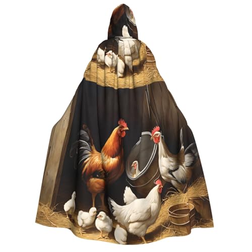 LHFIOHIRG Umhang mit Kapuze in voller Länge für Erwachsene, Herren, Damen, Halloween, Cosplay, Kostüm, Robe mit Kapuze von LHFIOHIRG