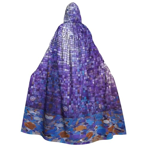 LHFIOHIRG Umhang mit Kapuze in voller Länge für Erwachsene, Herren, Damen, Halloween, Cosplay, Kostüm, Robe mit Kapuze von LHFIOHIRG