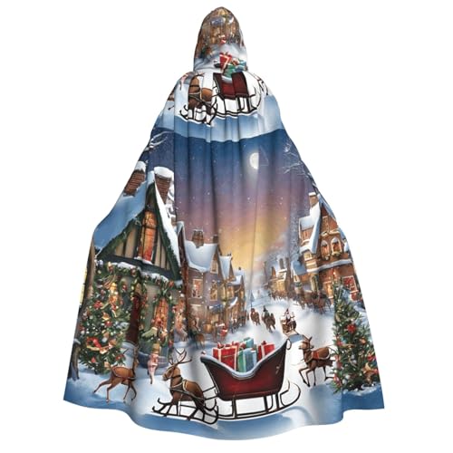 LHFIOHIRG Umhang mit Kapuze in voller Länge für Erwachsene, Herren, Damen, Halloween, Cosplay, Kostüm, Robe mit Kapuze von LHFIOHIRG