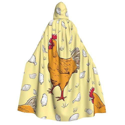 LHFIOHIRG Umhang mit Kapuze in voller Länge für Erwachsene, Herren, Damen, Halloween, Cosplay, Kostüm, Robe mit Kapuze von LHFIOHIRG