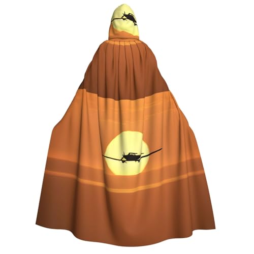 LHFIOHIRG Umhang mit Kapuze in voller Länge für Erwachsene, Herren, Damen, Halloween, Cosplay, Kostüm, Robe mit Kapuze von LHFIOHIRG
