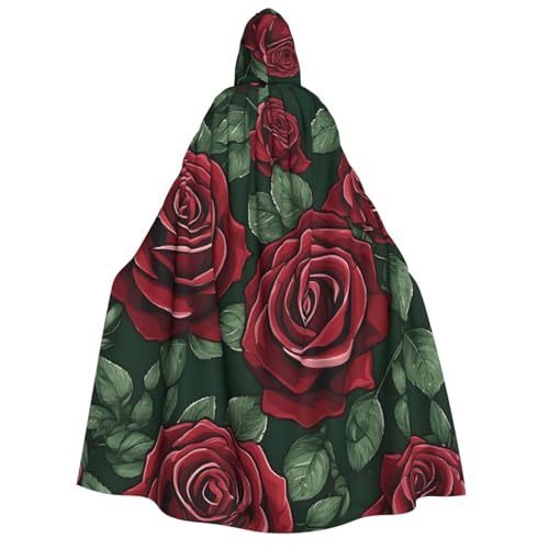 LHFIOHIRG Umhang mit Kapuze in voller Länge für Erwachsene, Herren, Damen, Halloween, Cosplay, Kostüm, Robe mit Kapuze von LHFIOHIRG