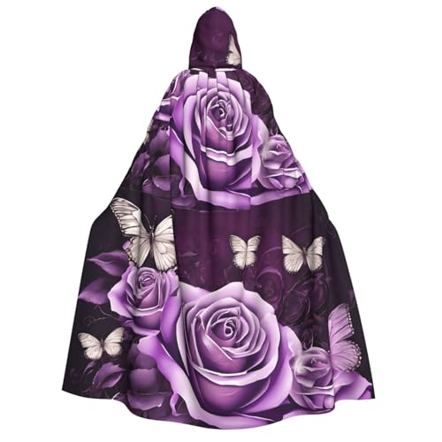 LHFIOHIRG Umhang mit Kapuze in voller Länge für Erwachsene, Herren, Damen, Halloween, Cosplay, Kostüm, Robe mit Kapuze von LHFIOHIRG