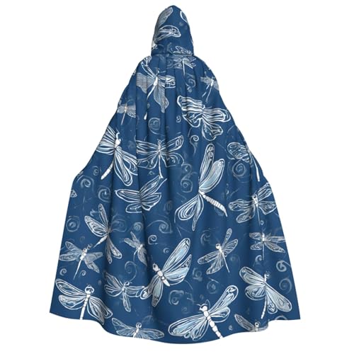 LHFIOHIRG Umhang mit Kapuze in voller Länge für Erwachsene, Herren, Damen, Halloween, Cosplay, Kostüm, Robe mit Kapuze von LHFIOHIRG
