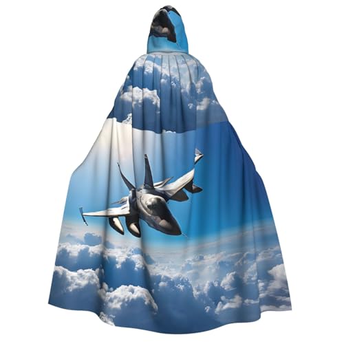 LHFIOHIRG Umhang mit Kapuze in voller Länge für Erwachsene, Herren, Damen, Halloween, Cosplay, Kostüm, Robe mit Kapuze von LHFIOHIRG