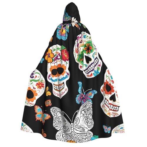 LHFIOHIRG Umhang mit Kapuze in voller Länge mit Kapuze für Erwachsene, Herren, Damen, Halloween, Cosplay, Kostüm, Robe mit Kapuze von LHFIOHIRG