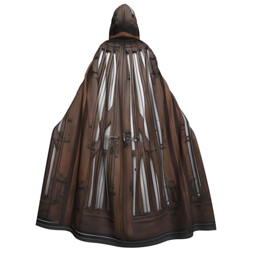 LHFIOHIRG Umhang mit Kapuze in voller Länge mit Kapuze für Erwachsene, Herren, Damen, Halloween, Cosplay, Kostüm, Robe mit Kapuze von LHFIOHIRG