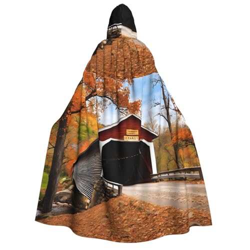 LHFIOHIRG Umhang mit Kapuze in voller Länge mit Kapuze für Erwachsene, Herren, Damen, Halloween, Cosplay, Kostüm, Robe mit Kapuze von LHFIOHIRG