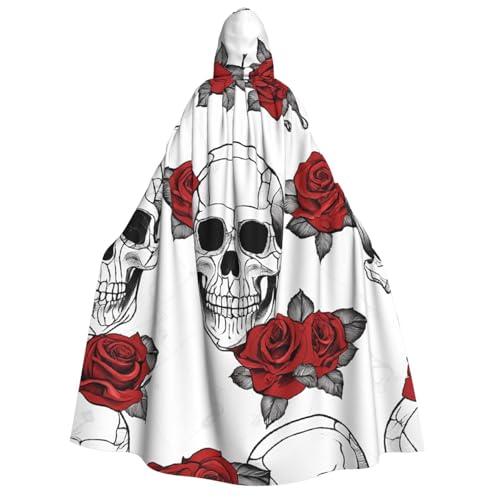LHFIOHIRG Umhang mit Kapuze in voller Länge mit Kapuze für Erwachsene, Herren, Damen, Halloween, Cosplay, Kostüm, Robe mit Kapuze von LHFIOHIRG