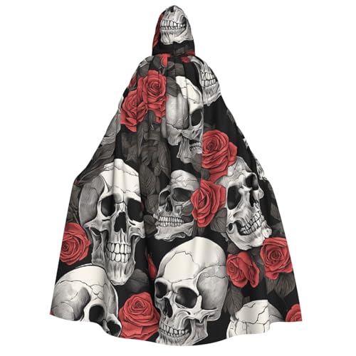 LHFIOHIRG Umhang mit Kapuze und Totenkopf-Motiv, volle Länge, für Erwachsene, Herren, Damen, Halloween, Cosplay, Kostüm, Robe mit Kapuze LHFIOHIRG Umhang mit Kapuze und Totenkopf-Motiv, volle Länge, für Erwachsene, Herren, Damen, Halloween, Cosplay, Kostüm, Robe mit Kapuze von LHFIOHIRG