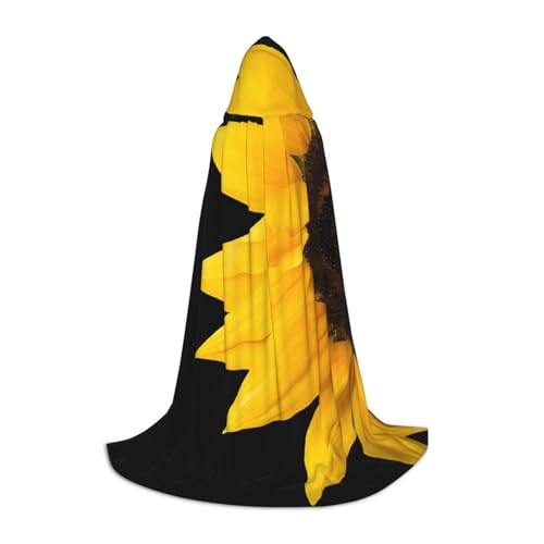 LHFIOHIRG Wilde Blume Sonnenblume Teenager Halloween Kapuzenumhang Langer Umhang mit übergroßer Kapuze für Cosplay Kostüm Partys LHFIOHIRG Wilde Blume Sonnenblume Teenager Halloween Kapuzenumhang Langer Umhang mit übergroßer Kapuze für Cosplay Kostüm Partys von LHFIOHIRG