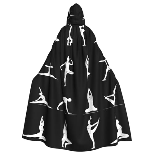 LHFIOHIRG Yoga Erwachsene Kapuzenumhang Umhang Halloween Kostüm Robe für Männer Frauen Cosplay Party LHFIOHIRG Yoga Erwachsene Kapuzenumhang Umhang Halloween Kostüm Robe für Männer Frauen Cosplay Party von LHFIOHIRG