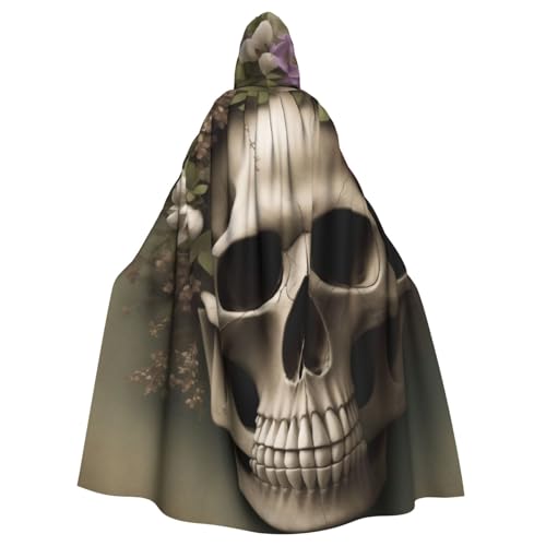 Umhang mit Totenkopf-Blumen, Erwachsenen-Kapuzenumhang, Halloween-Kostüm, Robe für Männer und Frauen, Cosplay-Party Umhang mit Totenkopf-Blumen, Erwachsenen-Kapuzenumhang, Halloween-Kostüm, Robe für Männer und Frauen, Cosplay-Party von LHFIOHIRG