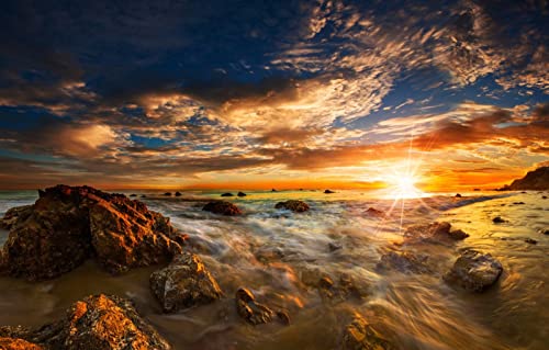 LHJOYSP 3D Puzzle Leuchtend 1000 Teile,Natürliche Schönheit,Strand,Sonne,Küste,Horizont,Surfen,USA,Malibu,75x50cm LHJOYSP 3D Puzzle Leuchtend 1000 Teile,Natürliche Schönheit,Strand,Sonne,Küste,Horizont,Surfen,USA,Malibu,75x50cm von DZGlobal