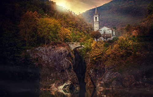 LHJOYSP Geschenk Junge 3D Puzzle 1000 Teile,natürliche Schönheit,Wald,Brücke,Italien,Piemont,Cannobio,75x50cm LHJOYSP Geschenk Junge 3D Puzzle 1000 Teile,natürliche Schönheit,Wald,Brücke,Italien,Piemont,Cannobio,75x50cm von DZGlobal