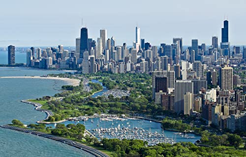 LHJOYSP Puzzel für Erwachsene 500 Teile Stadt Chicago, Illinois, USA 52x38cm von LHJOYSPSP