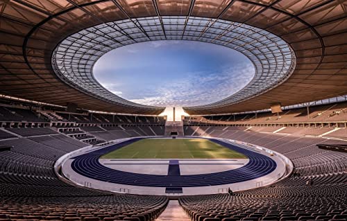 LHJOYSP unmögliches Puzzle 500 Teile City Football Berliner Olympiastadion, Deutschland 52x38cm von LHJOYSPSP