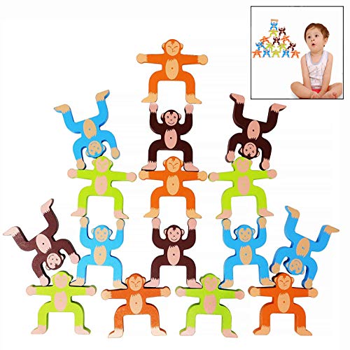 LHKJ Stapeln Spielzeug Holzspielzeug,Kinder Motorikspielzeug Lernspielzeug Für Mädchen Jungen LHKJ Stapeln Spielzeug Holzspielzeug,Kinder Motorikspielzeug Lernspielzeug Für Mädchen Jungen von LHKJ