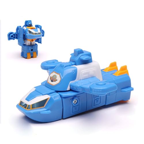 LHMYPP Airport Mini Trägheitsfahrzeuge Verformung Auto Jungen Deformation Roboter Super Flügel Neues Spielzeug Hangar-Version Kinderspielzeug Kreatives Geschenk von LHMYPP