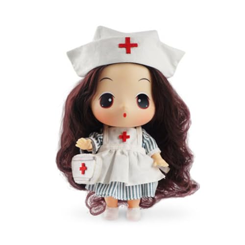 LHMYPP Arzt Simulation Puppen Modepuppe Prinzessin Stofftpuppen 7.09 Zoll Mädchen Ankleiden Puppen Spielzeug Spielhaus Puppe Babypuppen Zubehör von LHMYPP