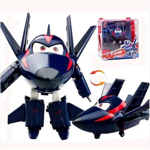 LHMYPP Chase Hangarversion Deform Flugzeug Super Flügel Neu Spielzeug L12CM Kinder Transformation Spielzeug Jungen Deformation Roboter Kreativ Trägend Weihnachtsfahrzeug Geschenke von LHMYPP