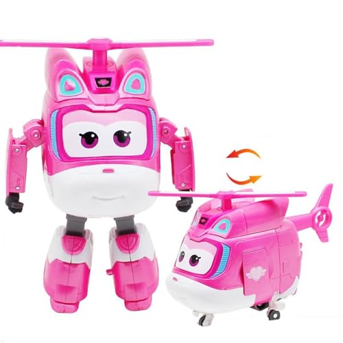LHMYPP Dizzy Jungen Trägheits Fahrzeug Hangar-Version Verformung Flugzeug Super Flügel Neues Spielzeug L12CM Deformation Roboter Kreatives Kinderspielzeug von LHMYPP