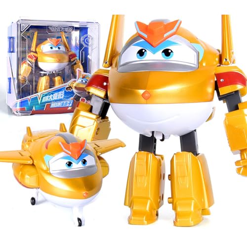 LHMYPP Golden Boy Super Flügel Spielzeug Version Hangar Deform Flugzeug L12 cm Verformung Roboter Kreatives Geschenk für Jungen Schwungfahrzeuge Transformation Spielzeug für Kinder LHMYPP Golden Boy Super Flügel Spielzeug Version Hangar Deform Flugzeug L12 cm Verformung Roboter Kreatives Geschenk für Jungen Schwungfahrzeuge Transformation Spielzeug für Kinder von LHMYPP