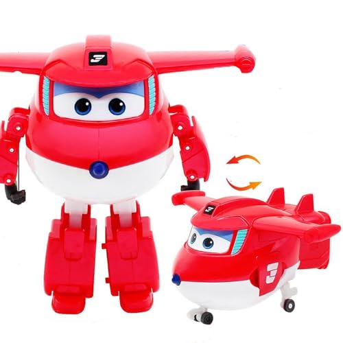 LHMYPP Jett Jungen Trägheits Fahrzeug Hangar-Version Verformung Flugzeug Super Flügel Neues Spielzeug L12CM Deformation Roboter Kreatives Kinderspielzeug von LHMYPP