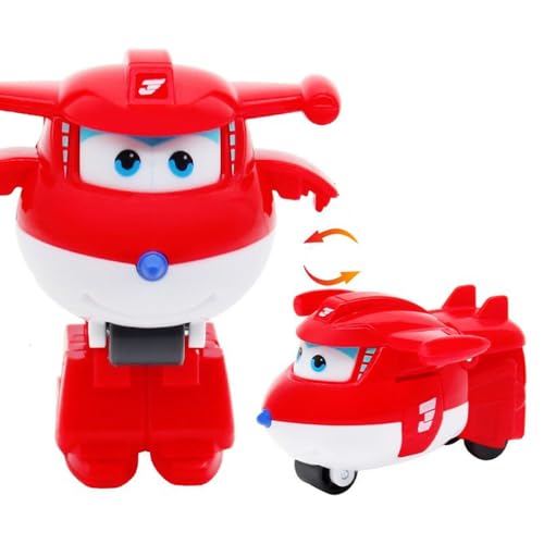 LHMYPP Jett L5CM Deformation Roboter Super Flügel Neues Spielzeug Mini Hangar-Version Verformung Flugzeug Jungen Trägheits Fahrzeug Kreatives Kinderspielzeug von LHMYPP
