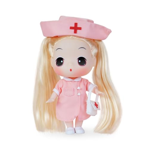 LHMYPP Krankenschwester Simulation Puppen Modepuppe Prinzessin Stofftpuppen 7.09 Zoll Mädchen Ankleiden Puppen Spielzeug Spielhaus Puppe Babypuppen Zubehör von LHMYPP