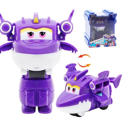 LHMYPP L5CM Sally Deformation Roboter Super Flügel Neues Spielzeug Mini Deform Flugzeug Hangar-Version Jungen Trägheits Fahrzeug Verformung Kinderspielzeug Kreatives Geschenk von LHMYPP