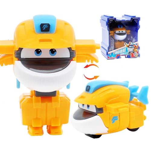 LHMYPP L5CM Tachy Deformation Roboter Super Flügel Neues Spielzeug Mini Deform Flugzeug Hangar-Version Jungen Trägheits Fahrzeug Verformung Kinderspielzeug Kreatives Geschenk von LHMYPP