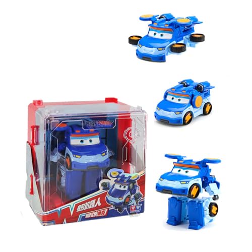 LHMYPP Leo L12 cm Verformungsroboter Version Hangar Deform Flugzeug Super Flügel Neue Spielzeug Kreatives Geschenk Jungen Schwungfahrzeuge Transformation Spielzeug für Kinder von LHMYPP