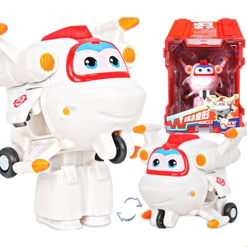 LHMYPP Mini Astro Deform Flugzeug L5CM Deformation Roboter Super Flügel Neues Spielzeug Hangar-Version Jungen Trägheits Fahrzeug Verformung Kinderspielzeug Kreatives Geschenk von LHMYPP