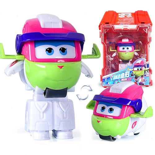 LHMYPP Mini Cool Rui Deform Flugzeug L5CM Deformation Roboter Super Flügel Neues Spielzeug Hangar-Version Jungen Trägheits Fahrzeug Verformung Kinderspielzeug Kreatives Geschenk von LHMYPP