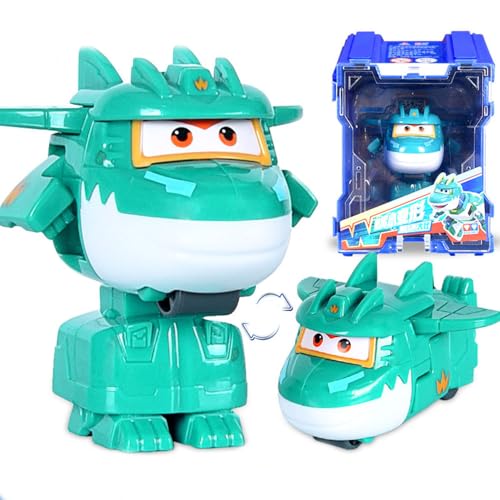 LHMYPP Mini Tino Deform Flugzeug L5CM Deformation Roboter Super Flügel Neues Spielzeug Hangar-Version Jungen Trägheits Fahrzeug Verformung Kinderspielzeug Kreatives Geschenk von LHMYPP