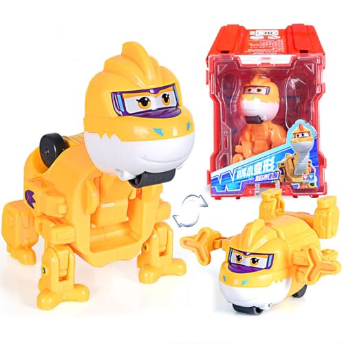 LHMYPP Mini Wilda Deform Flugzeug L5CM Deformation Roboter Super Flügel Neues Spielzeug Hangar-Version Jungen Trägheits Fahrzeug Verformung Kinderspielzeug Kreatives Geschenk von LHMYPP