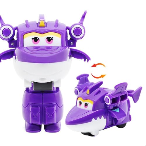 LHMYPP Sally L5CM Deformation Roboter Super Flügel Neues Spielzeug Mini Hangar-Version Verformung Flugzeug Jungen Trägheits Fahrzeug Kreatives Kinderspielzeug von LHMYPP