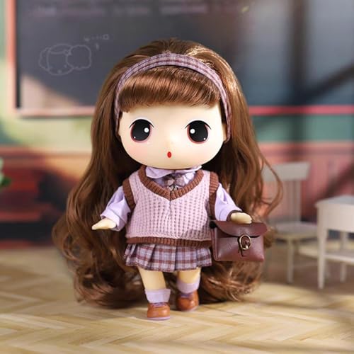 LHMYPP Schuluniform Modepuppe Prinzessin Stofftpuppen 7.09 Zoll Mädchen Ankleiden Puppen Spielzeug Kinderspielzeug Spielhaus Puppe Simulation Puppen Babypuppen Zubehör LHMYPP Schuluniform Modepuppe Prinzessin Stofftpuppen 7.09 Zoll Mädchen Ankleiden Puppen Spielzeug Kinderspielzeug Spielhaus Puppe Simulation Puppen Babypuppen Zubehör von LHMYPP
