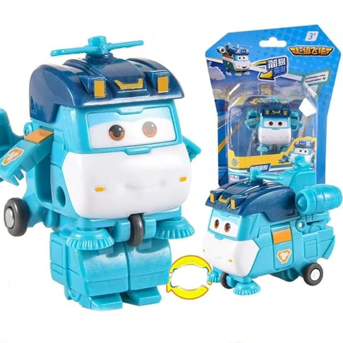 LHMYPP Shine Mini Hangar-Version L5CM Deformation Roboter Super Flügel Neues Spielzeug Deform Flugzeug Jungen Trägheits Fahrzeug Verformung Kinderspielzeug Kreatives Geschenk von LHMYPP