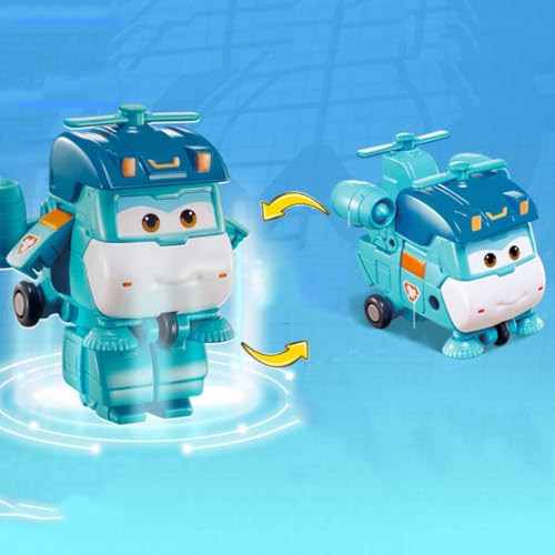 LHMYPP Shine Super Flügel Mini Neues Spielzeug L5CM Deformation Roboter Hangar-Version Verformung Flugzeug Jungen Trägheits Fahrzeug Kreatives Kinderspielzeug von LHMYPP