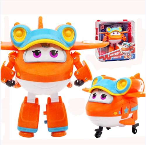 LHMYPP Sunny Hangarversion Deform Flugzeug Super Flügel Neu Spielzeug L12CM Kinder Transformation Spielzeug Jungen Deformation Roboter Kreativ Trägend Weihnachtsfahrzeug Geschenke von LHMYPP
