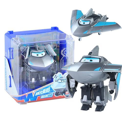 LHMYPP Traver L12CM Deformation Roboter Super Flügel Neues Spielzeug Hangar-Version Verformung Flugzeug Jungen Trägheits Fahrzeug Kreatives Geschenk Kinderspielzeug von LHMYPP